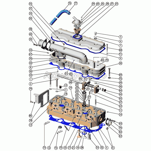 Установка головки цилиндра и впускного тракта