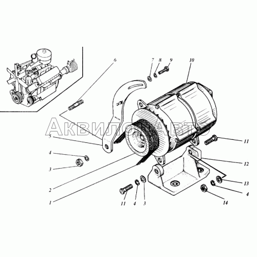 Установка генератора Установка генератора