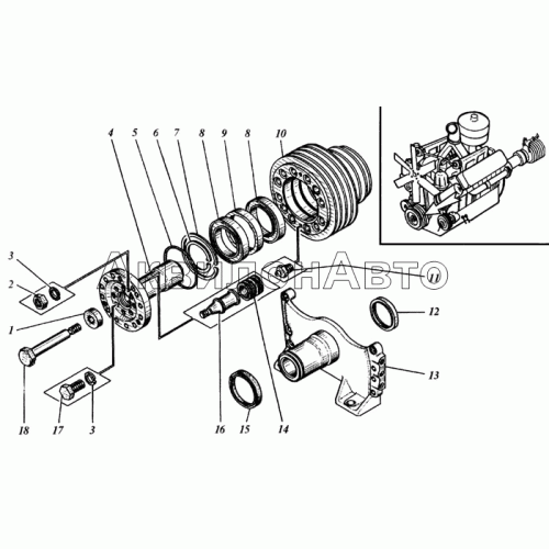 Установка шкива Установка шкива