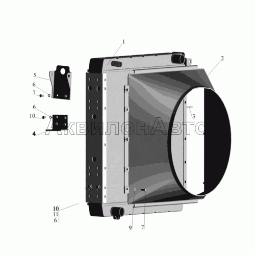 Радиатор с кожухом