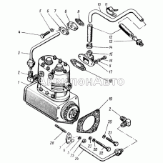 Установка компрессора пневмотормозов