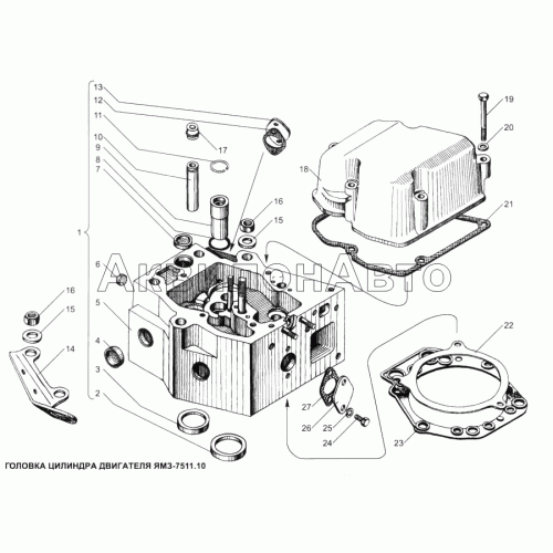 Головка цилиндров 7511.10 Головка цилиндров 7511.10