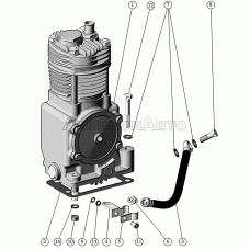 Установка компрессора.