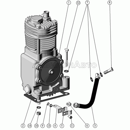 Установка компрессора. Установка компрессора.