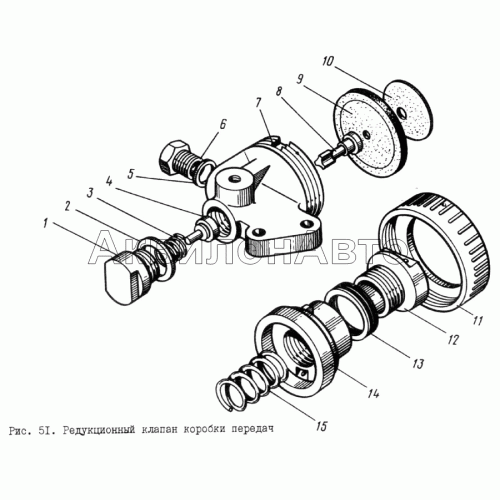 Редукционный клапан коробки передач Редукционный клапан коробки передач