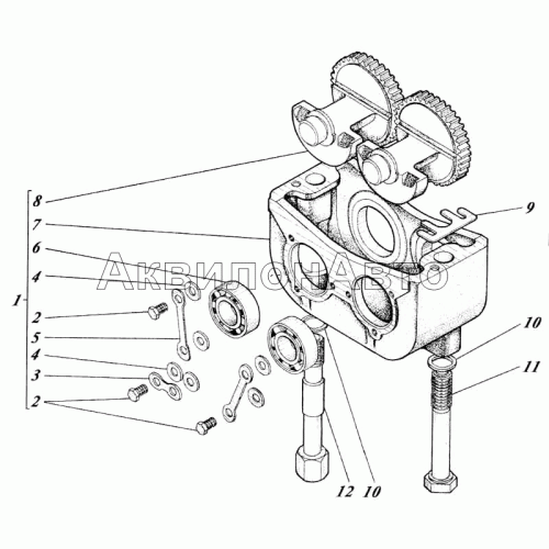 Установка механизма уравновешивания 41-23с1-3 Установка механизма уравновешивания 41-23с1-3