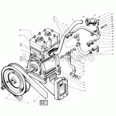 Установка компрессора СМД-60, -62, -64, -66, -72