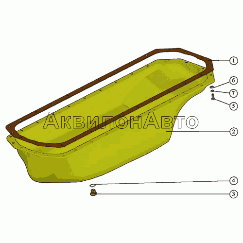 Установка картера масляного Установка картера масляного