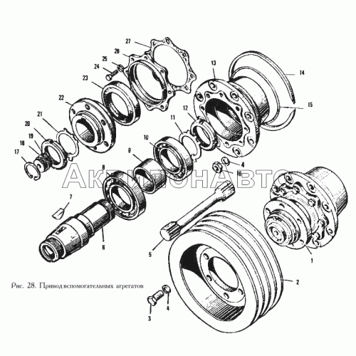 Привод вспомогательных агрегатов