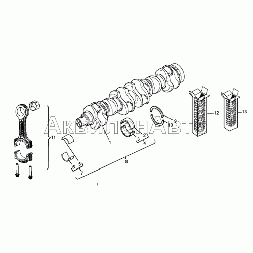 Вал коленчатый