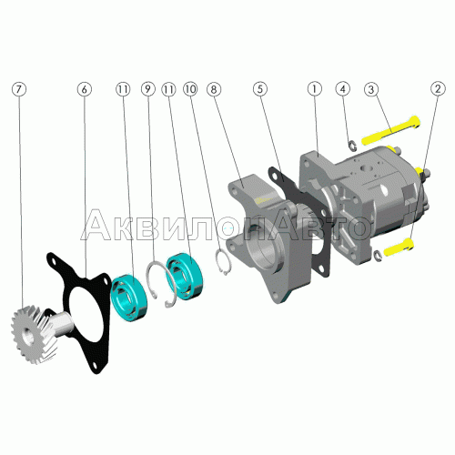 Установка насоса рулевого управления Установка насоса рулевого управления