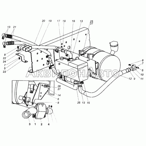 Установка подогревателя. Hydronic 10