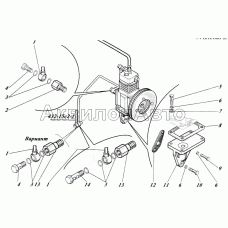 Установка компрессора 442-25c1-62