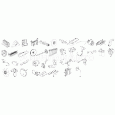 Схема деления двигателей ЯМЗ-53602, ЯМЗ-53622, ЯМЗ-53642 на сборочные единицы