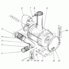 Установка воздухоочистителя 442-12с1