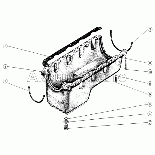 Водяной насос и установка патрубков ЖМТ