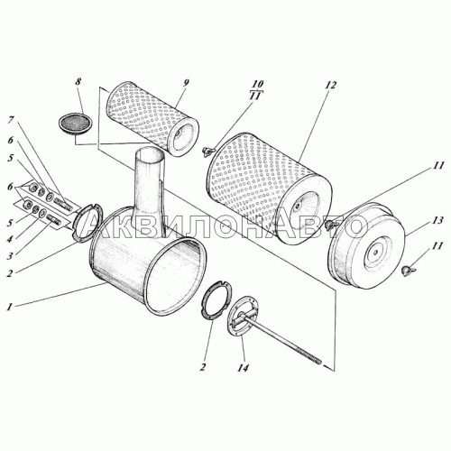Воздухоочиститель 461-12с2-6 Воздухоочиститель 461-12с2-6