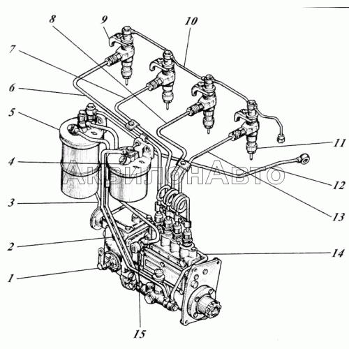 Система топливная