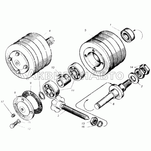 Приспособление натяжное ремня вентилятора двигателя ЯМЗ-240Б
