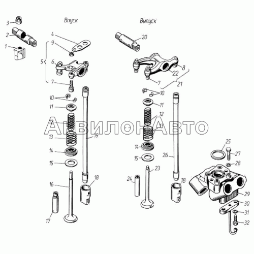 Клапаны и толкатели Клапаны и толкатели