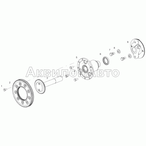 7511.1029002-02 Установка привода ТНВД 7511.1029002-02 Установка привода ТНВД