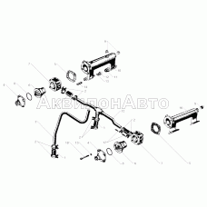 Трубопроводы и термостаты системы охлаждения