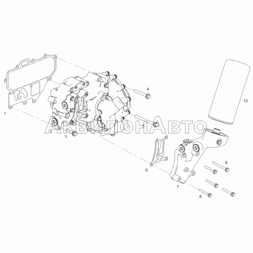 53442.1013005 Установка сервисного модуля (ЯМЗ-53442-01) 53442.1013005 Установка сервисного модуля (ЯМЗ-53442-01)