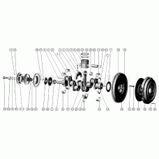 Кривошипно-шатунный механизм. Установка шкива коленчатого вала. Установка муфты сцепления. Кривошипно-шатунный механизм. Установка шкива коленчатого вала. Установка муфты сцепления.
