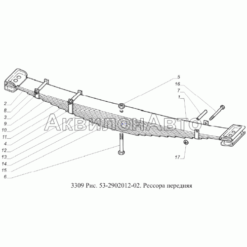 Рессора передняя