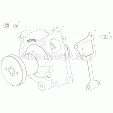 7511.1307005-02 Установка насоса водяного