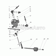 Регулятор тормозных сил и присоединительной арматуры