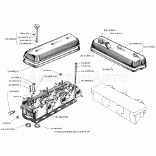 Головка цилиндров двигателя ЯМЗ-236