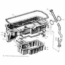 Масляный картер и маслозаливная горловина Масляный картер и маслозаливная горловина