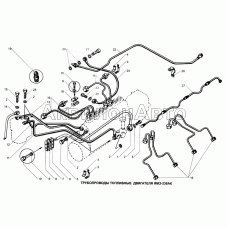 Трубопроводы топливные двигателя ЯМЗ-238АК