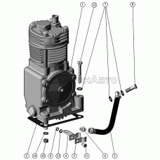 Установка компрессора.