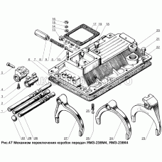 Механизм переключения коробок передач ЯМЗ-238М4, ЯМЗ-238К4