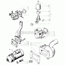 Агрегаты пускового двигателя СМД-21, -22, 22А, 23, 23.01, 23.02, 24, 24.01, 24.02