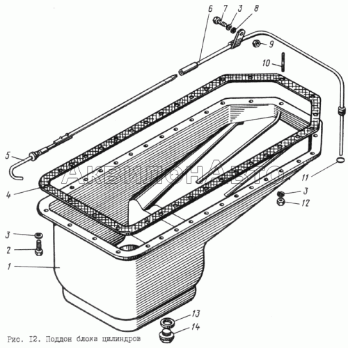 Поддон блока цилиндров
