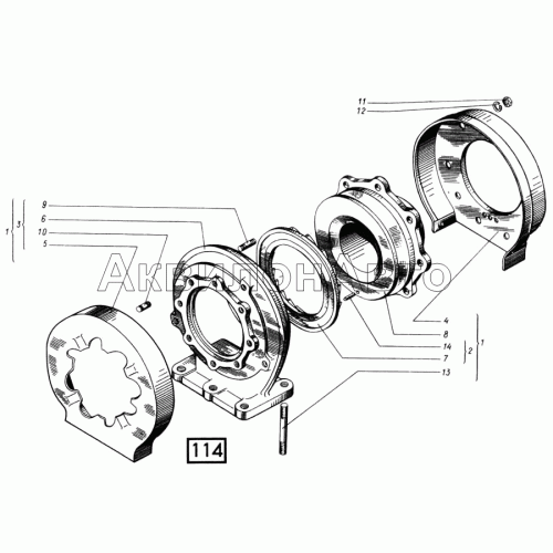Турбокомпрессор ТКР11Н-10 СМД-14НГ,-14БН,-15Н,-19,-20
