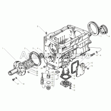 КАРТЕР КОРОБКИ ПЕРЕДАЧ ЯМЗ-2381 для двигателя ЯМЗ-6562.10