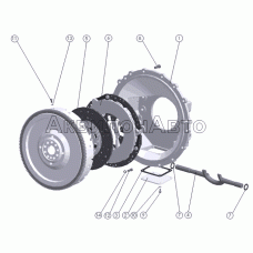Установка муфты сцепления, установка привода и картера муфты сцепления