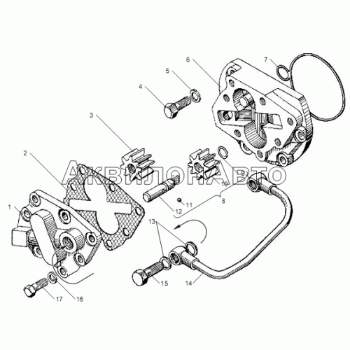 Насос масляный КП ЯМЗ-2381
