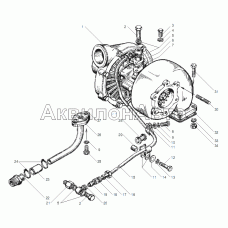 ТРУБКИ ПОДВОДА И СЛИВА МАСЛА ТУРБОКОМПРЕССОРА двигателей ЯМЗ-6562.10, ЯМЗ-6563.10