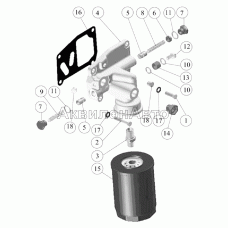 Установка масляного фильтра.