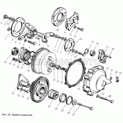 Привод агрегатов