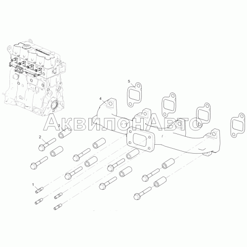 Коллектор выпускной (для двигателя ЯМЗ-5347-10)