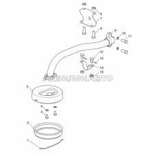 Труба всасывающая 236-1011398-В2 на ЯМЗ-236М2,-2,-7,-15,-28,-32,-38,-44,-48,-53,-57