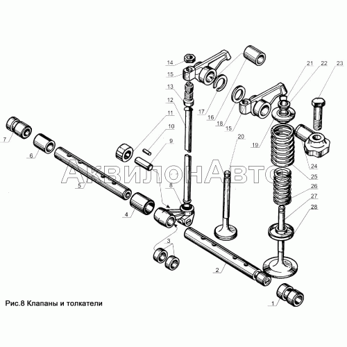 Клапана и толкатели Клапана и толкатели