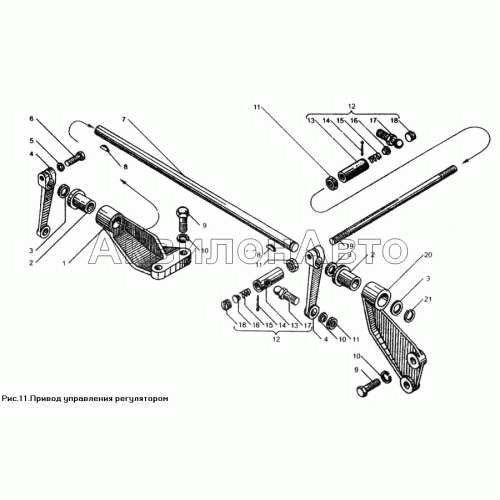 Привод управления регулятором