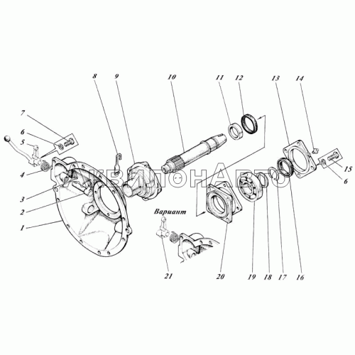 Муфта сцепления 444-21c1-10 Муфта сцепления 444-21c1-10